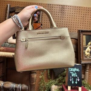 Gold Michael Kors bag